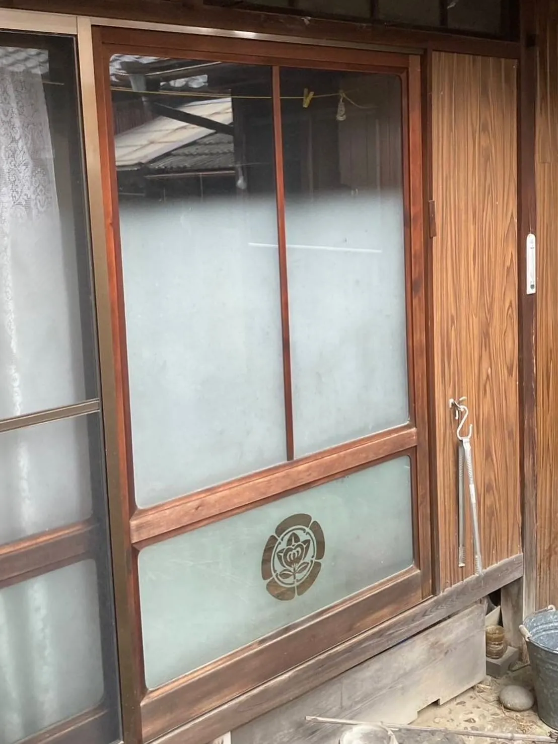 思い入れのある家紋入りの建具を行灯に…✨️