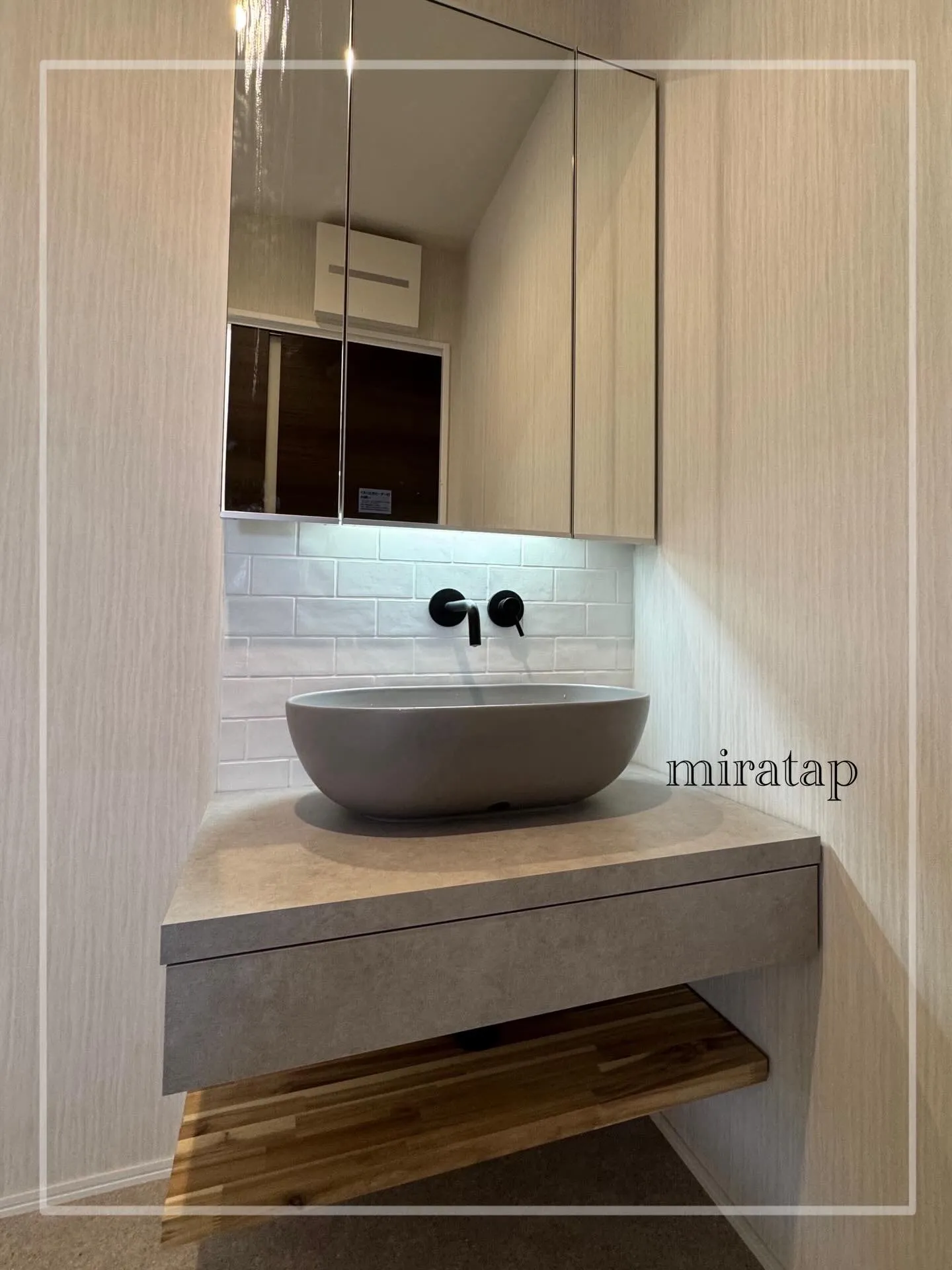 N様邸にご提案した造作洗面🫧