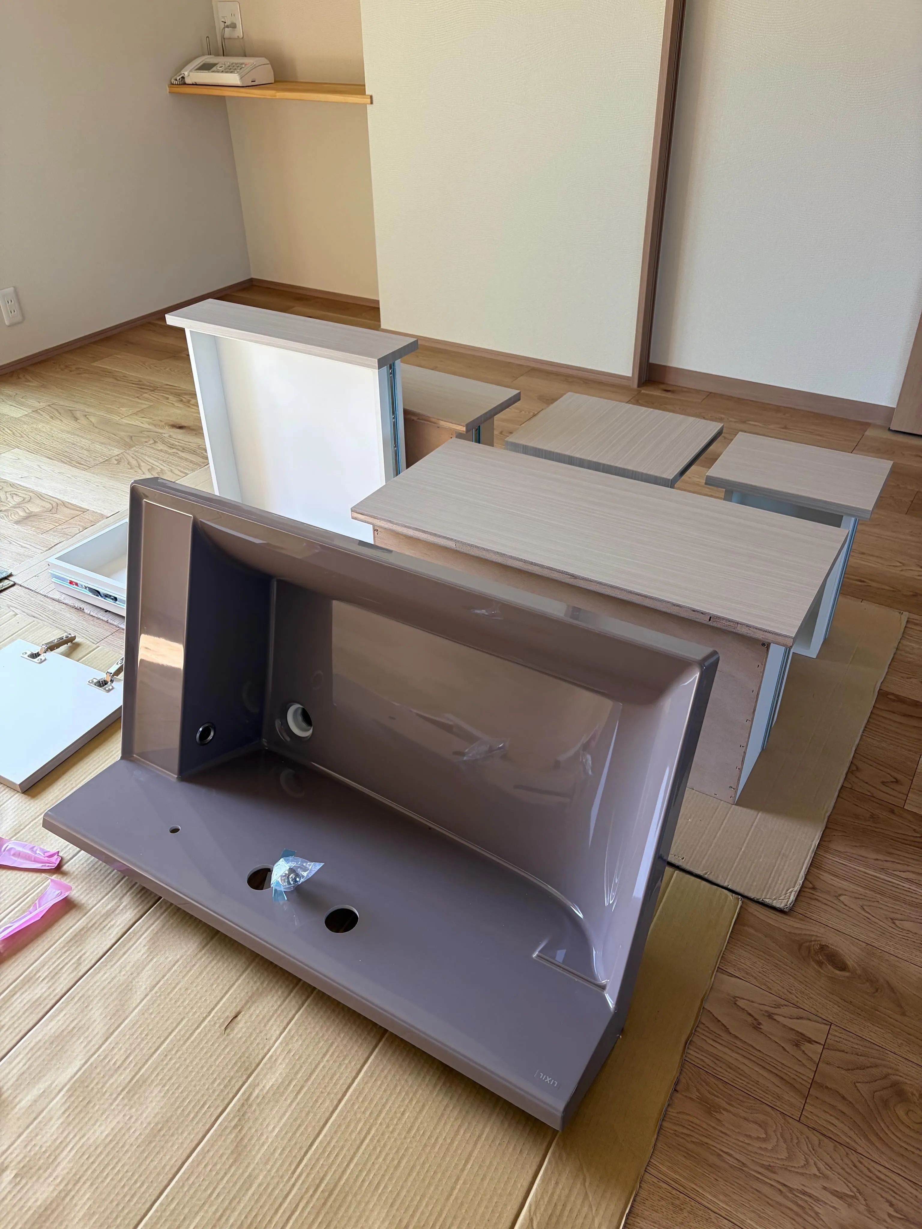 こだわった造作洗面台🪞
